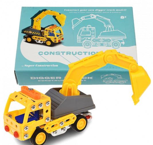 Construction Kit Digger Truck, 11.5cm