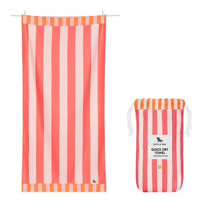 Dock & Bay Quick Dry Towel - Raspberry Road: Extra Large (200x90cm)