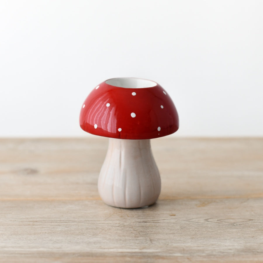 Mushroom Candle Holder, 11cm