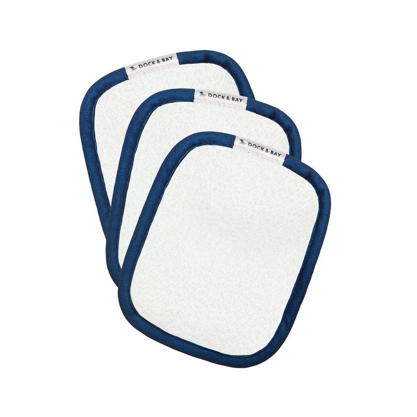 Dock & Bay Makeup Removers - Whitsunday Blue (New Box): 3 Pack (12x10cm)