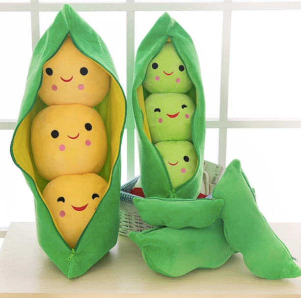 Peas in A Pod Plush Toy: Green / 23cm / 9.1in