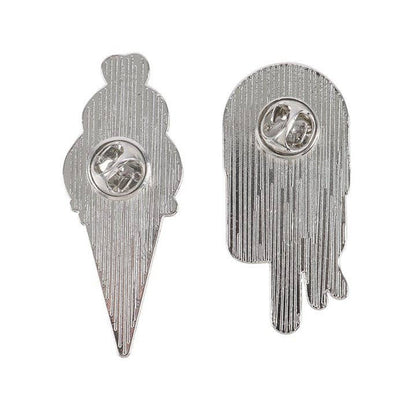 Freaking Melting Goth Ice Cream Enamel Pin Badges