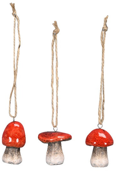 Ceramic Mushroom Hangers