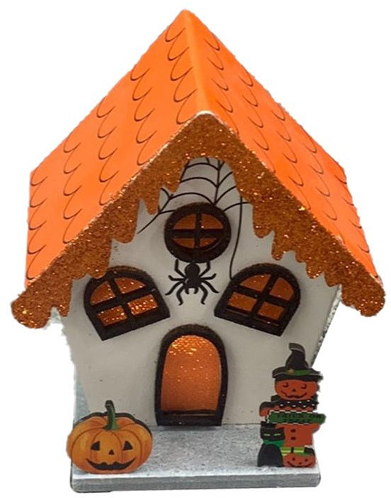 Spooky Light Up Pumpkin House Halloween House