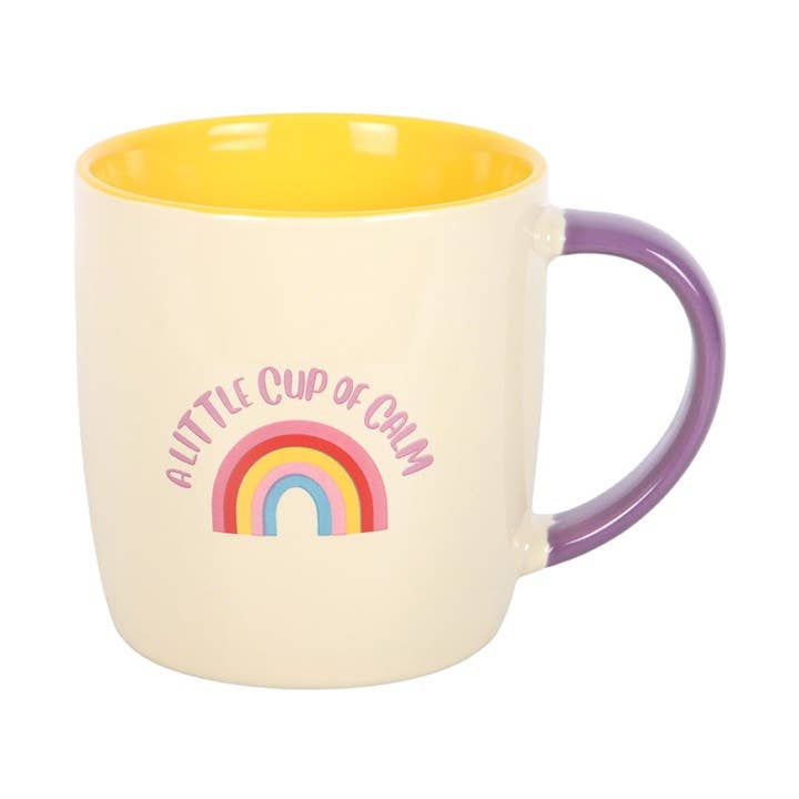 A Little Cup of Calm Rainbow Mug