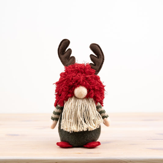 Sitting Gonk With Antlers, 23Cm