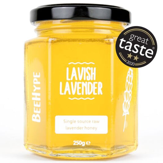 Lavish Lavender Raw Honey - Gourmet Honey Naturally Made By Bees