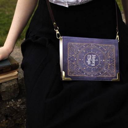 A History of Magic Book Handbag Crossbody Purse: Small