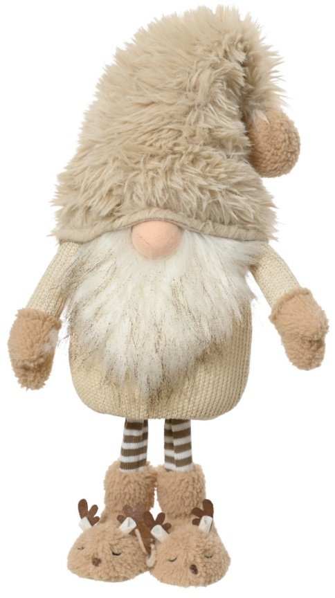 Standing Gonk With Reindeer Slippers , 60Cm