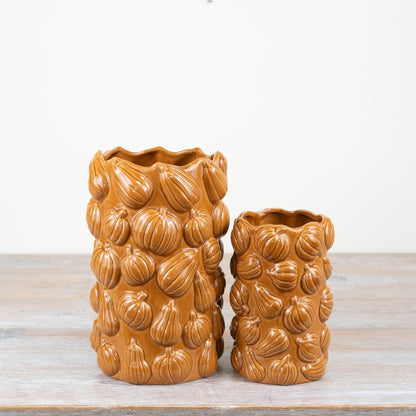Pumpkin Tall Vase, 18cm