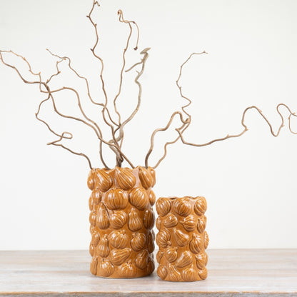 Pumpkin Tall Vase, 18cm