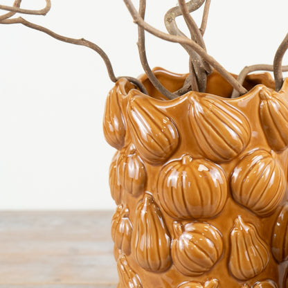 Pumpkin Tall Vase, 18cm