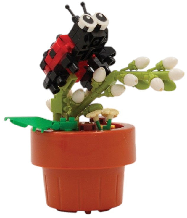 Mini Bricks Flower With Ladybird, 11Cm