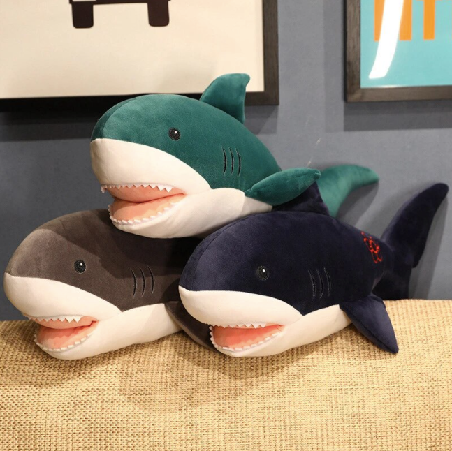 Shark Plush Toy: Blue / 50cm / 19.7in