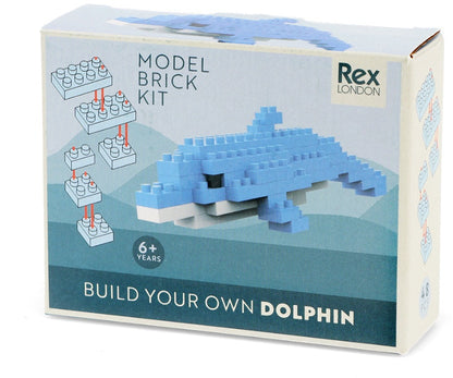 Build your own Animal Model Brick Kit - Dolphin, 11cm