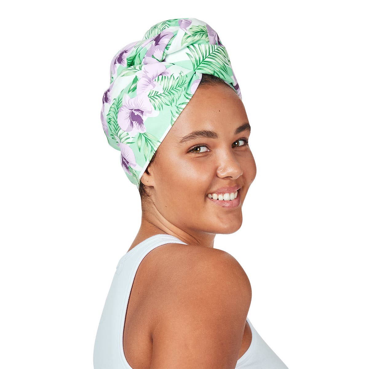 Dock & Bay Quick Dry Hair Wrap - Botanical - Orchid Utopia: Orchid Utopia / One Size