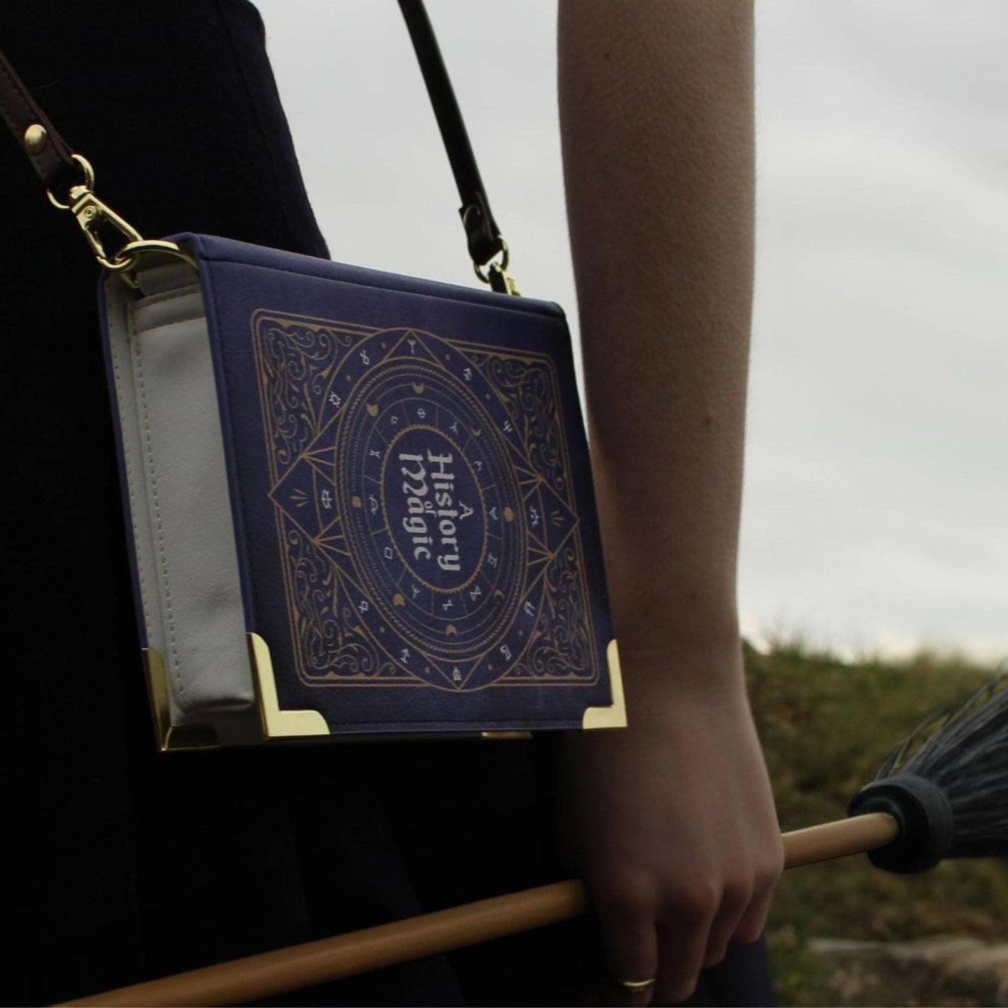 A History of Magic Book Handbag Crossbody Purse: Small
