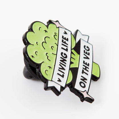 Living Life On The Veg Enamel Pin