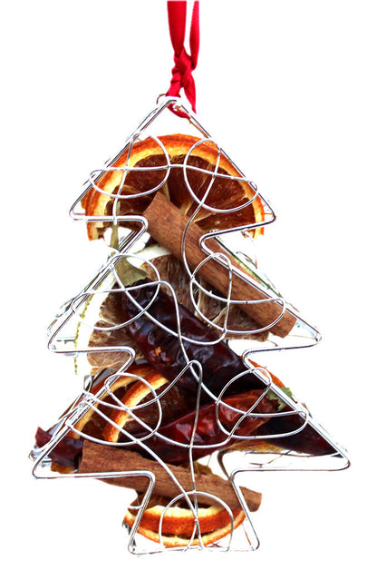 Handmade Metal Christmas Tree Decoration – Scented with Christmas Spice