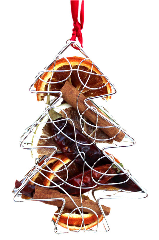 Handmade Metal Christmas Tree Decoration – Scented with Christmas Spice