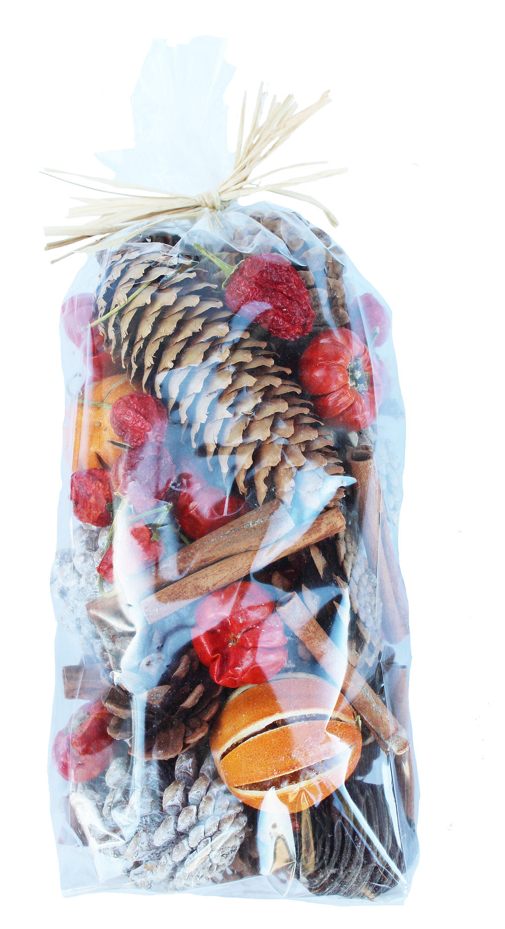 Handmade Winter Cone Potpourri Bag – Dried Orange, Cinnamon & Mini Pumpkins | Highly Scented Christmas Decoration