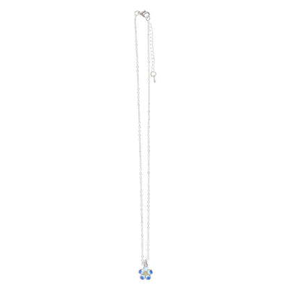 Forget-Me-Not Flower Necklace On Greeting Card