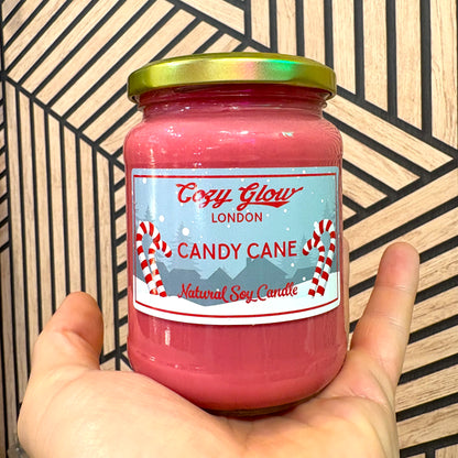 Bougie de soja à la canne en sucre