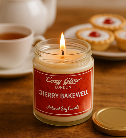 Bougie de soja Bakewell aux cerises
