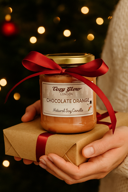 Bougie de soja chocolat-orange