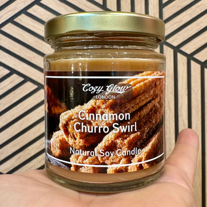 Cinnamon Churro Swirl Soy Candle