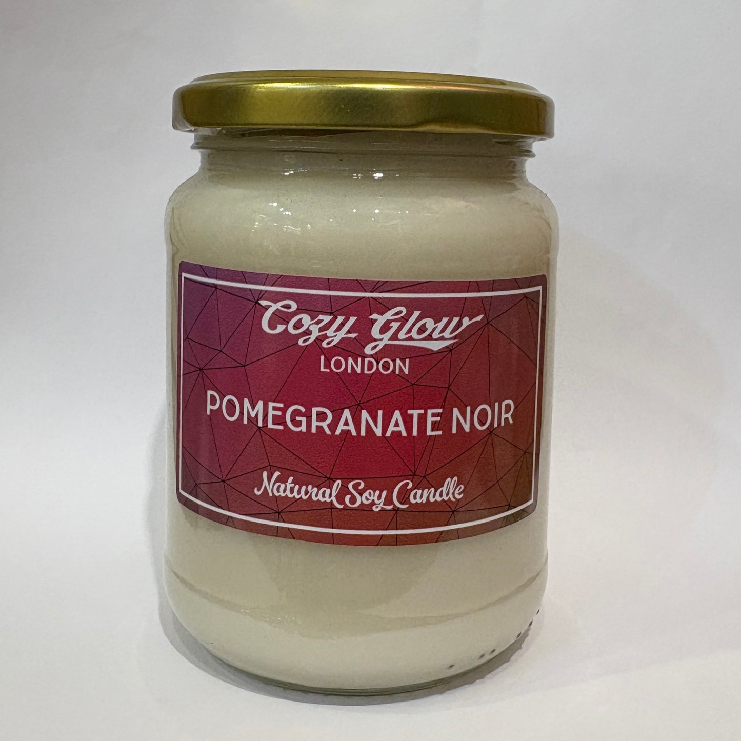 Bougie de soja grenade noire