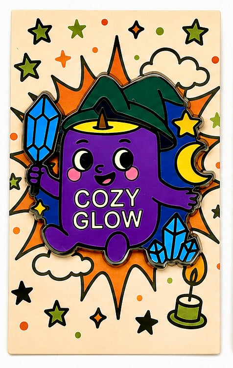 Luna the Mystic Enamel Pin | Cozy Character Series