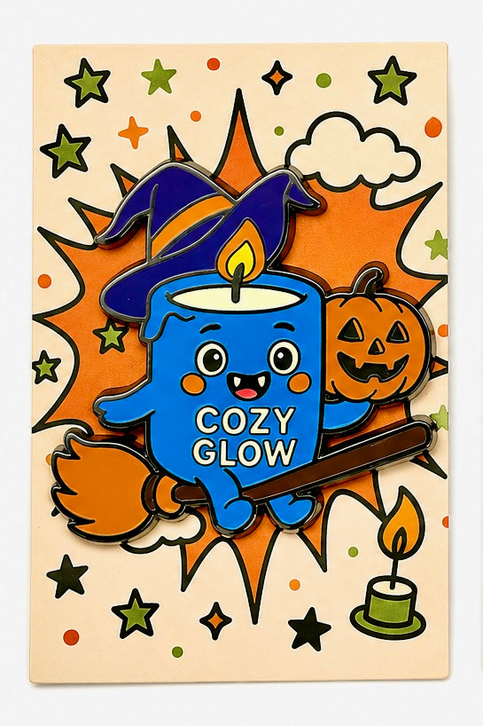 Wanda the Witch Cozy Glow enamel pin