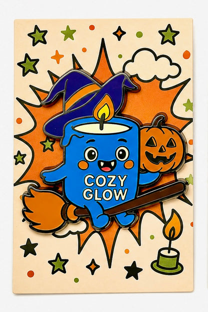 Wanda the Witch Cozy Glow enamel pin