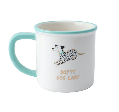 Top Dog Tasse en céramique « Dotty Dog Lady » dans une boîte cadeau