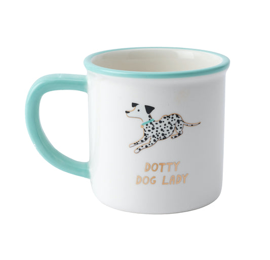 Top Dog 'Dotty Dog Lady' Ceramic Mug in Gift Box