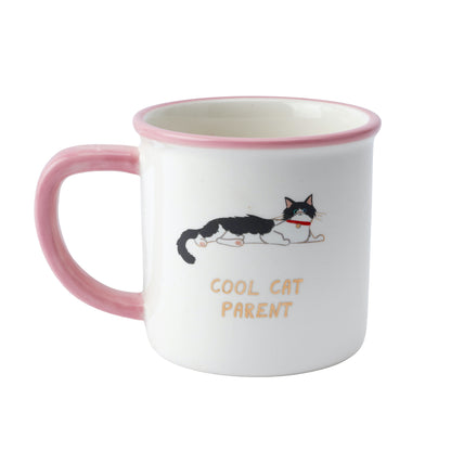 Tasse en céramique « Cool Cat Parent » dans une boîte cadeau