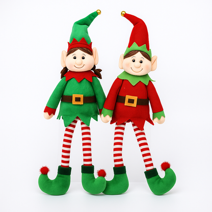 Sitting Elf & Velcro Elf Decorations 'Elf on a Shelf'