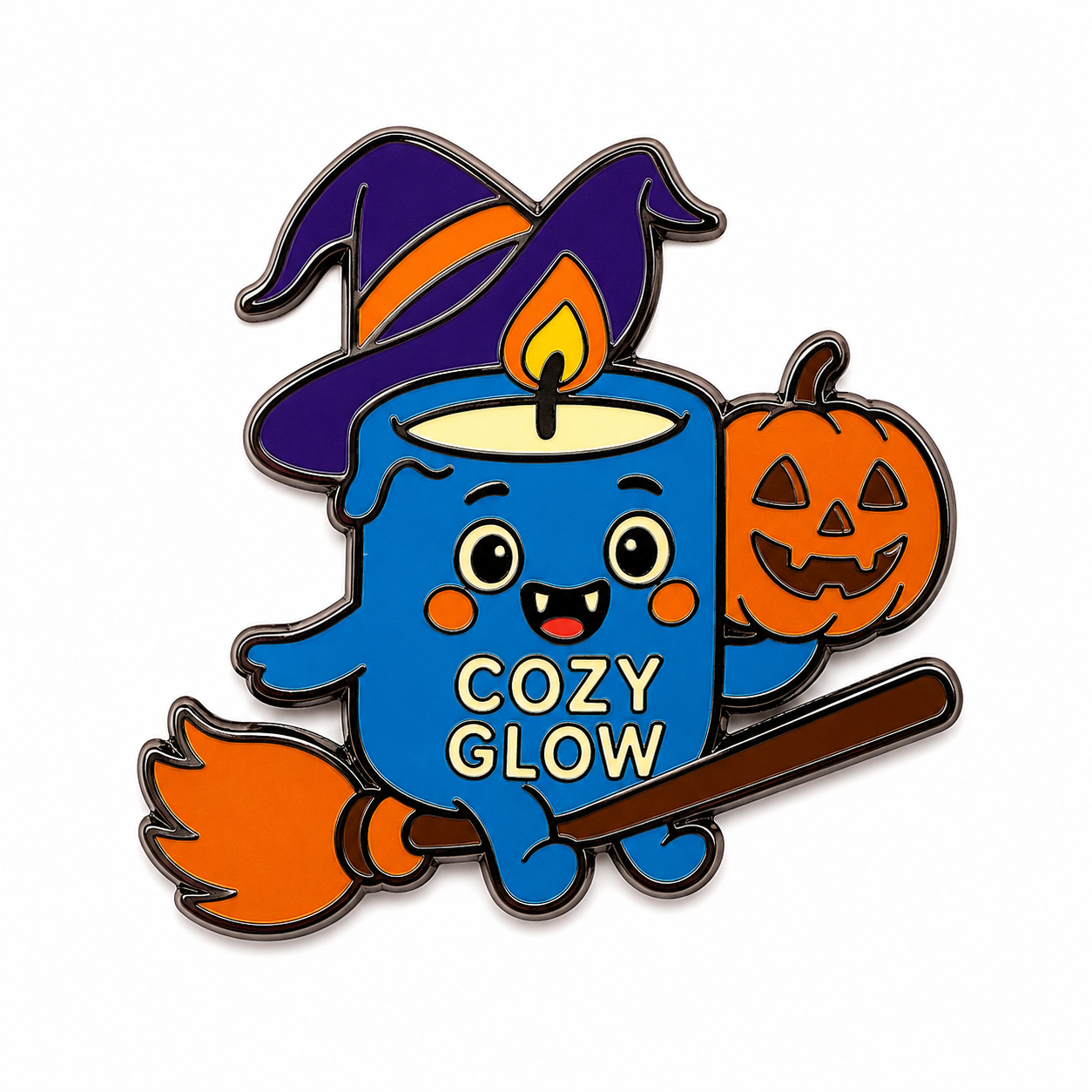 Wanda the Witch Cozy Glow enamel pin