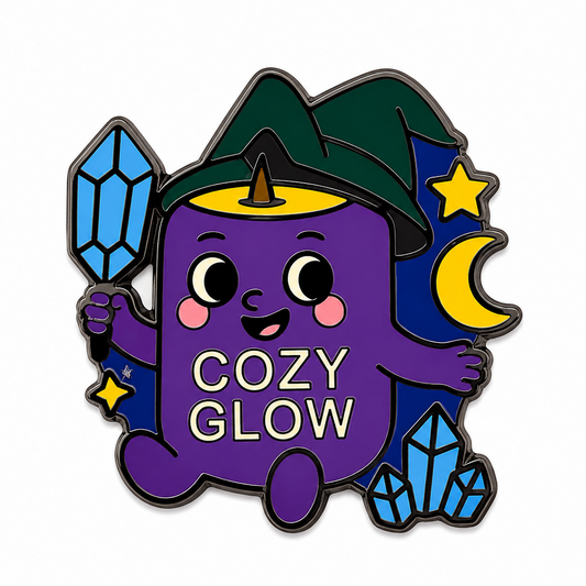 Luna the Mystic Enamel Pin | Cozy Character Series