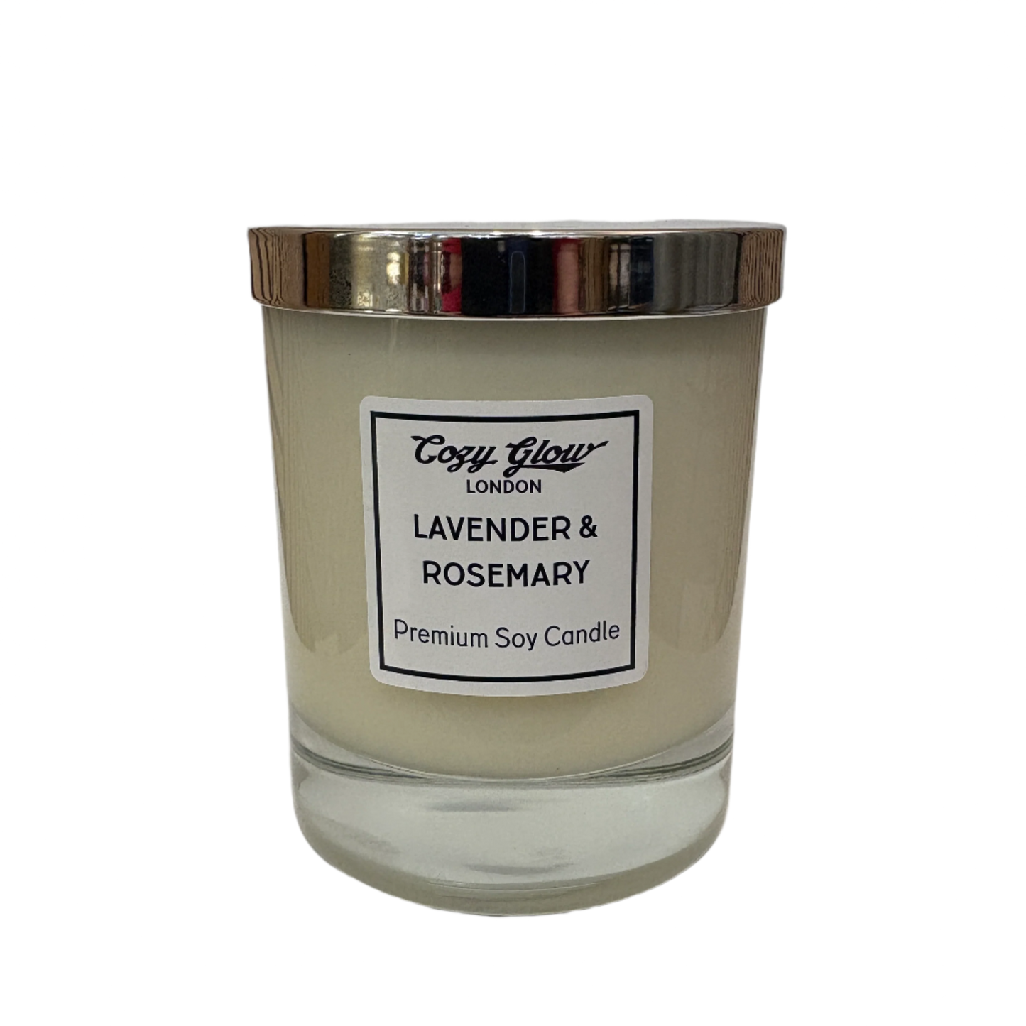 Bougie de soja premium lavande et romarin