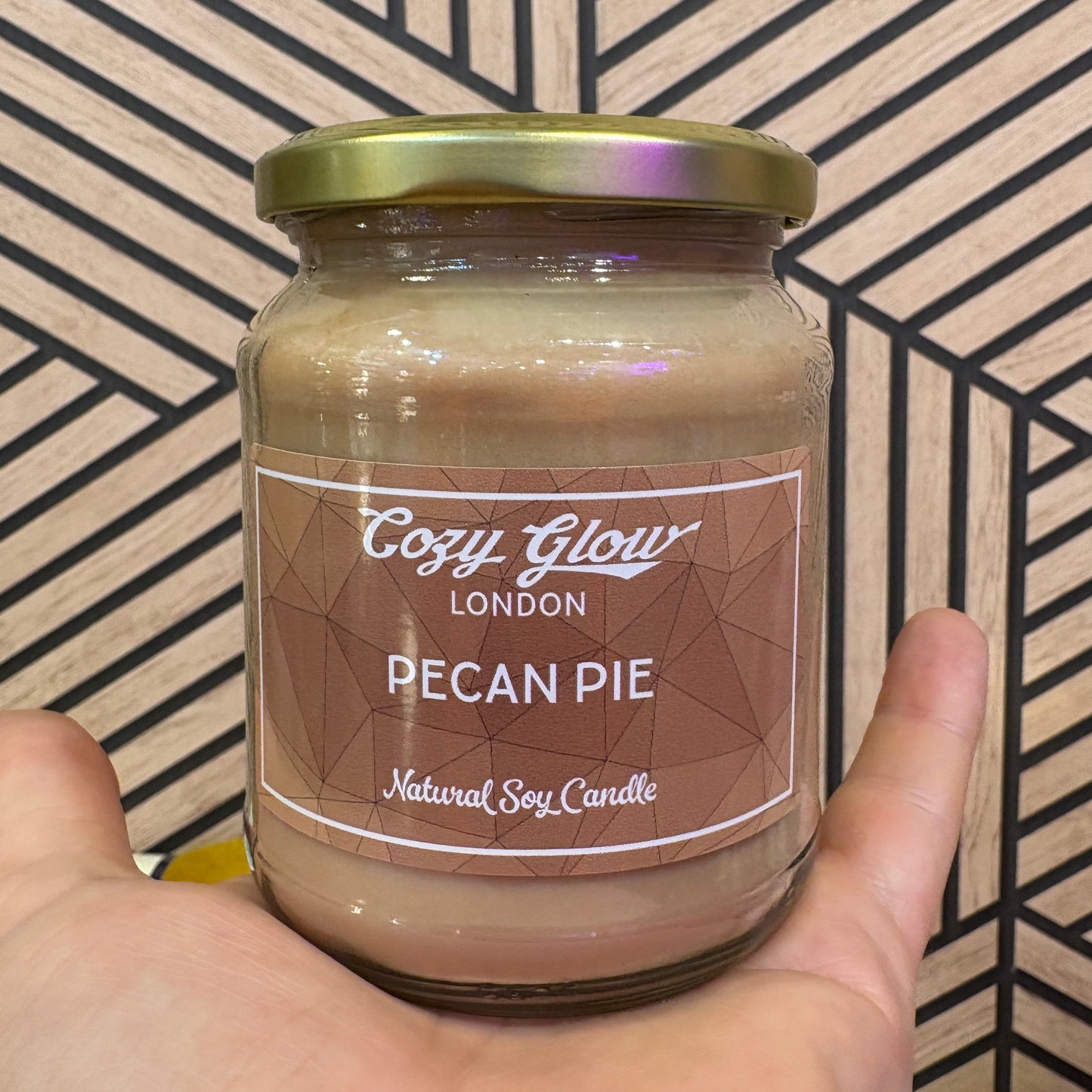 Bougie de soja tarte aux pacanes