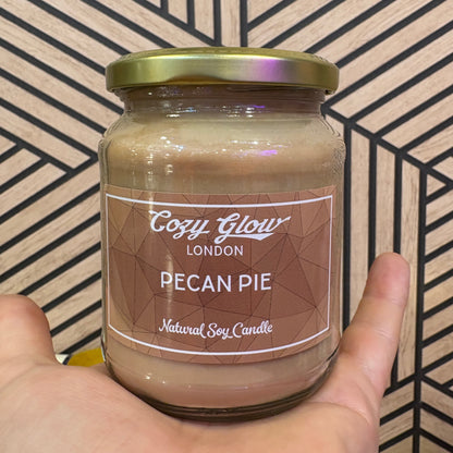 Bougie de soja tarte aux pacanes
