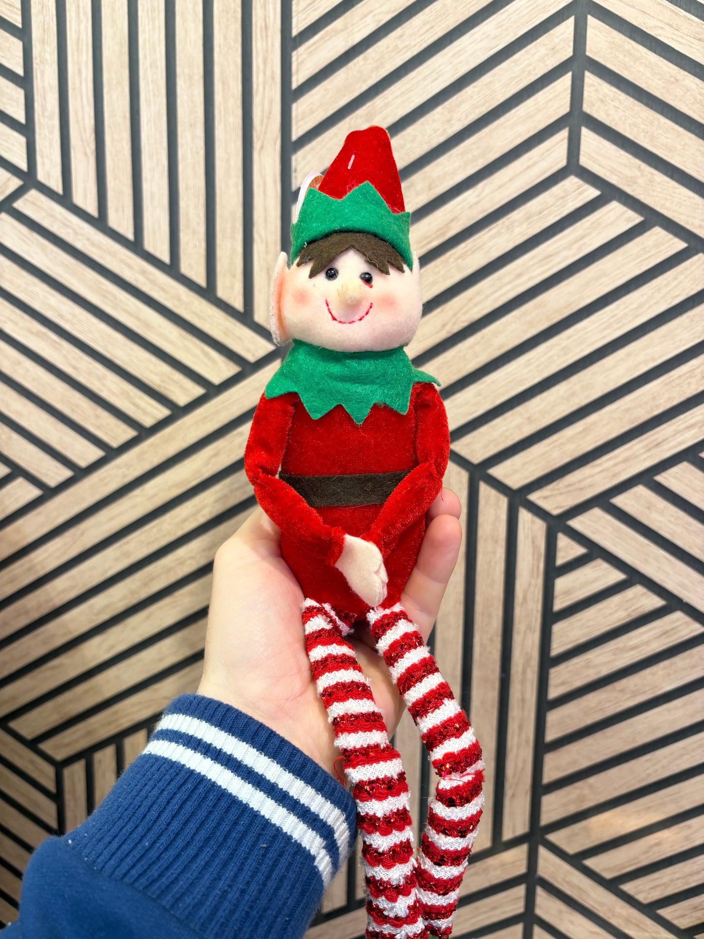 Sitting Elf & Velcro Elf Decorations 'Elf on a Shelf'