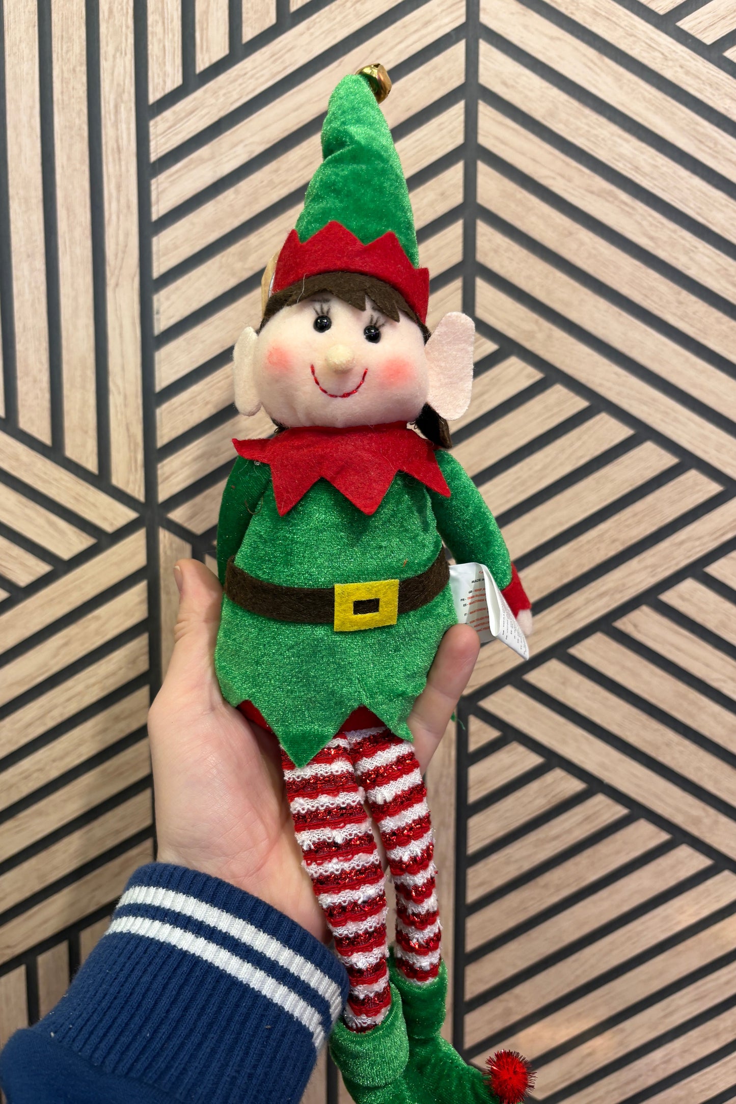 Sitting Elf & Velcro Elf Decorations 'Elf on a Shelf'
