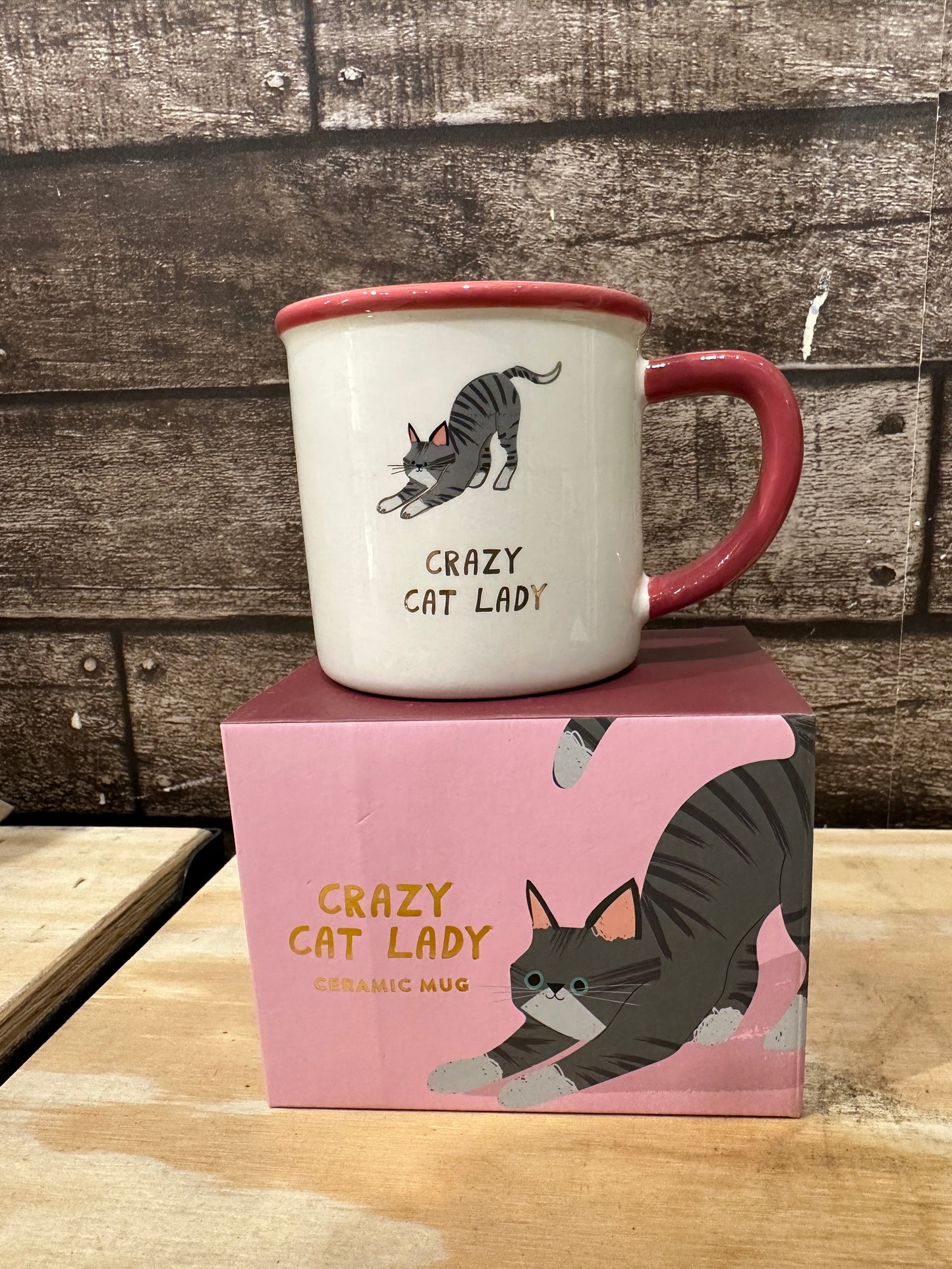 Cool Cat 'Crazy Cat Lady' Ceramic Mug in Gift Box