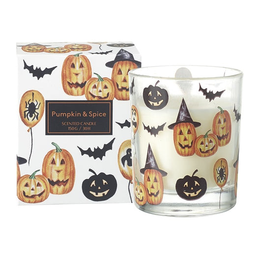 Halloween Pumpkin Spice Scented Candle