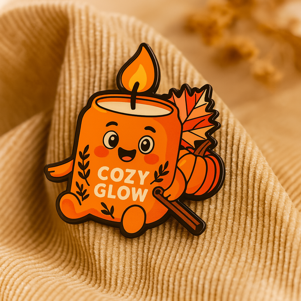 Pumpkin Spice Penny Limited Edition Enamel Pin | Cozy Characters Series
