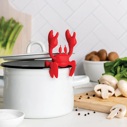 Red Crab Spoon Holder and Steam Releaser