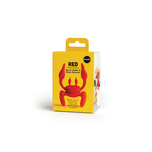 Red Crab Spoon Holder and Steam Releaser